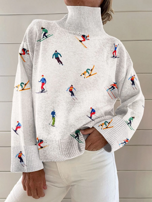 Maria™ - Stylish Vintage Winter Sweater with Trendy Ski Pattern