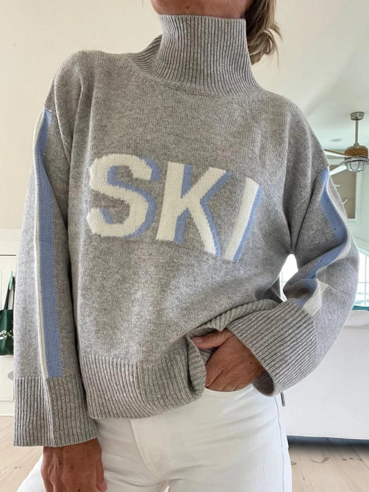 Martyna™ - Stylish Retro-Style Cashmere Ski Sweater