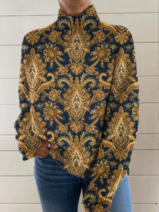 Eliza™ – Stylish Turtleneck with Charming Floral Patterns