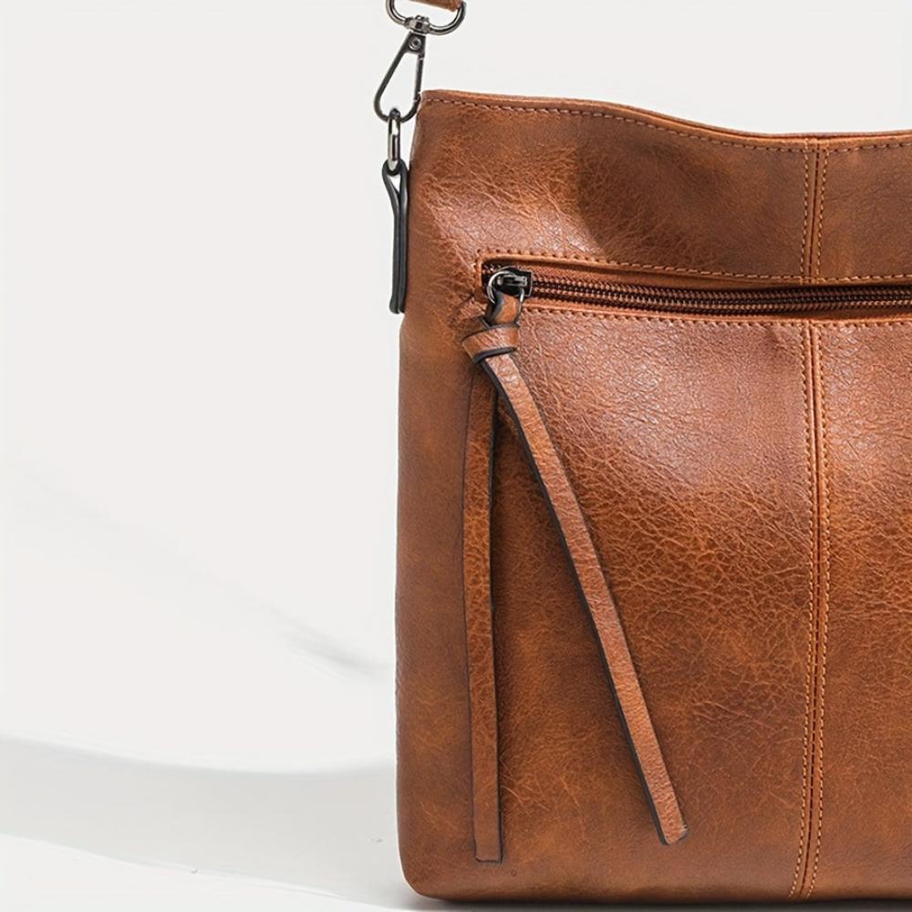 Lina | Vintage Checkered Pattern Crossbody Bag