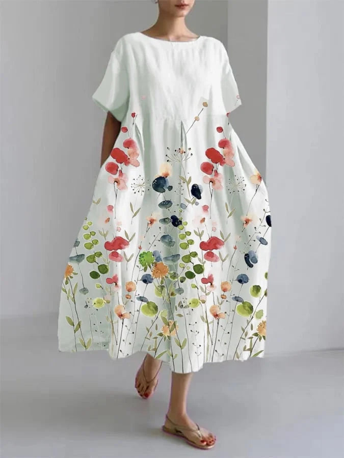 Liliana – Soft Viscose Flower Dress