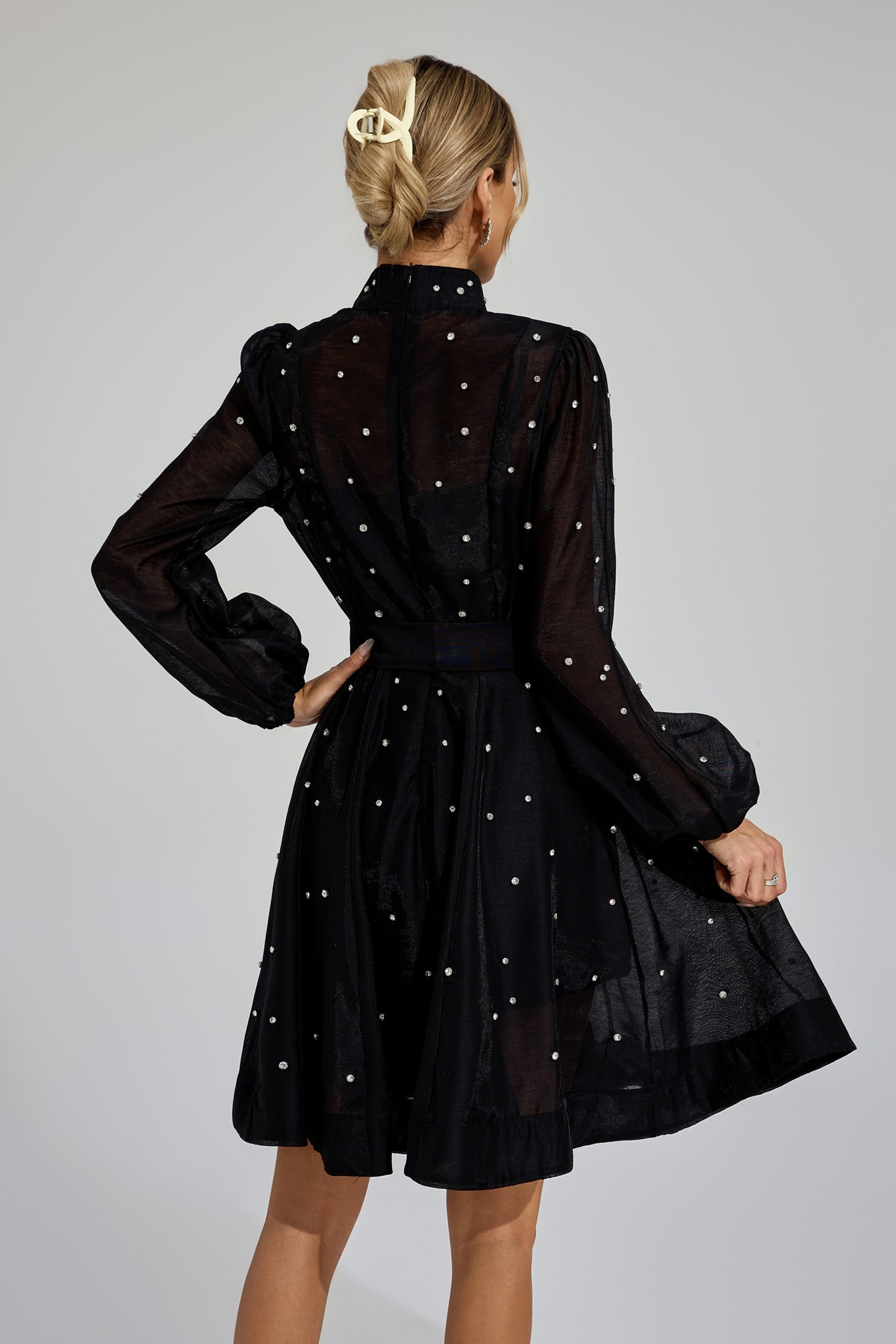 Bentham Black Diamond Embellished Mini Dress