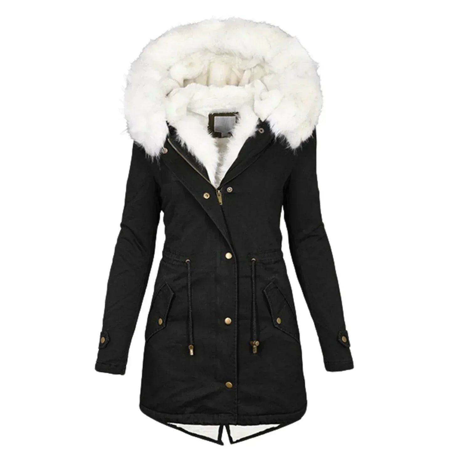 Giulia | Winter Coat with Faux Fur Lining
