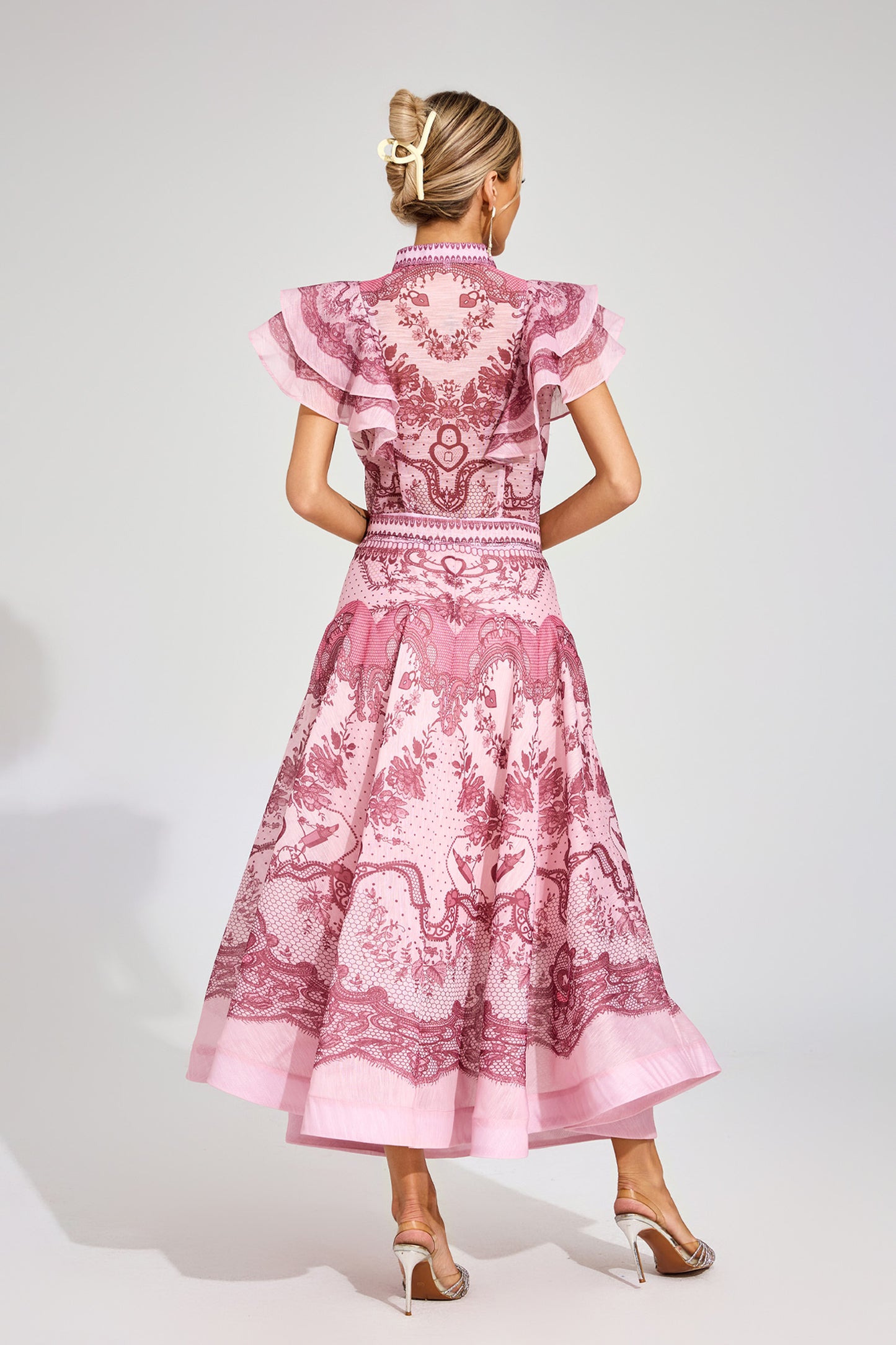 Jimmy Pink Flower Printed Set