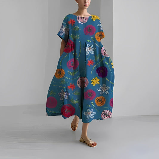 Lilou – Romantic Viscose Long Dress