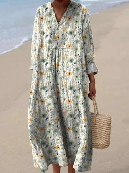 Beautiful floral print cardigan with buttons