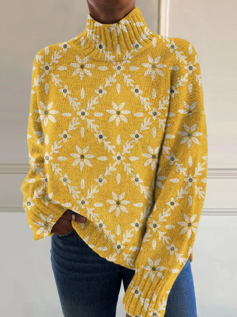 Klara™ – Stylish Vintage-Style Turtleneck Sweater