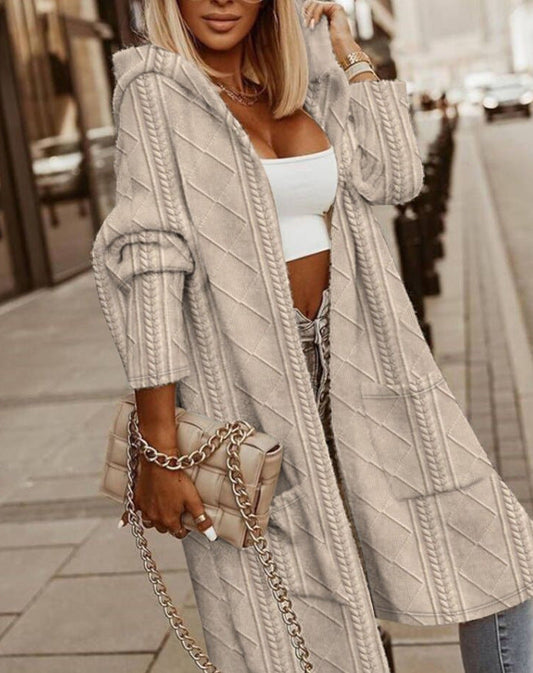 Monalisa | Long Hooded Cardigan