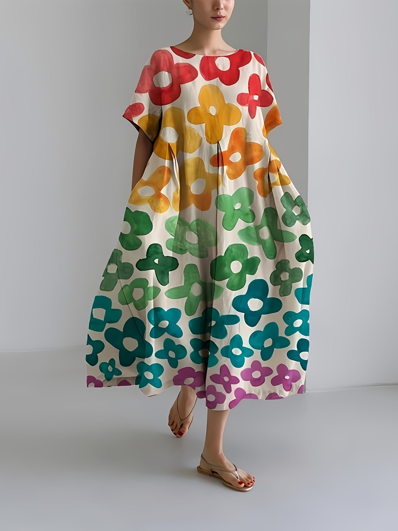 Meral - Garden Dress Rainbow