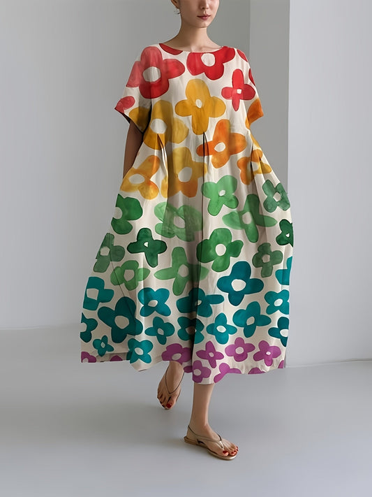 Meral - Garden Dress Rainbow