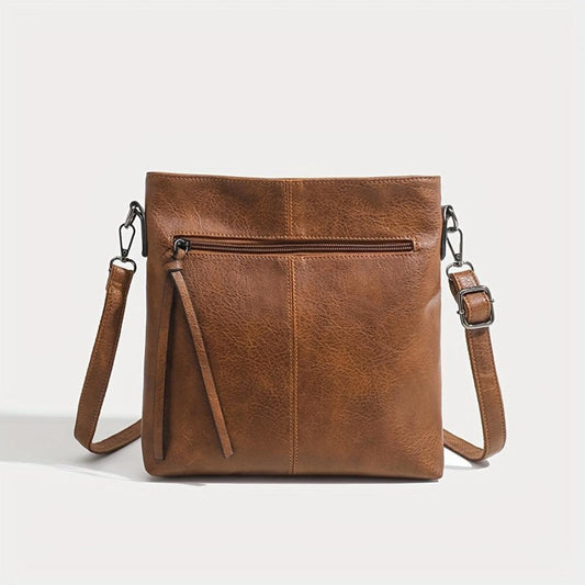Lina | Vintage Checkered Pattern Crossbody Bag