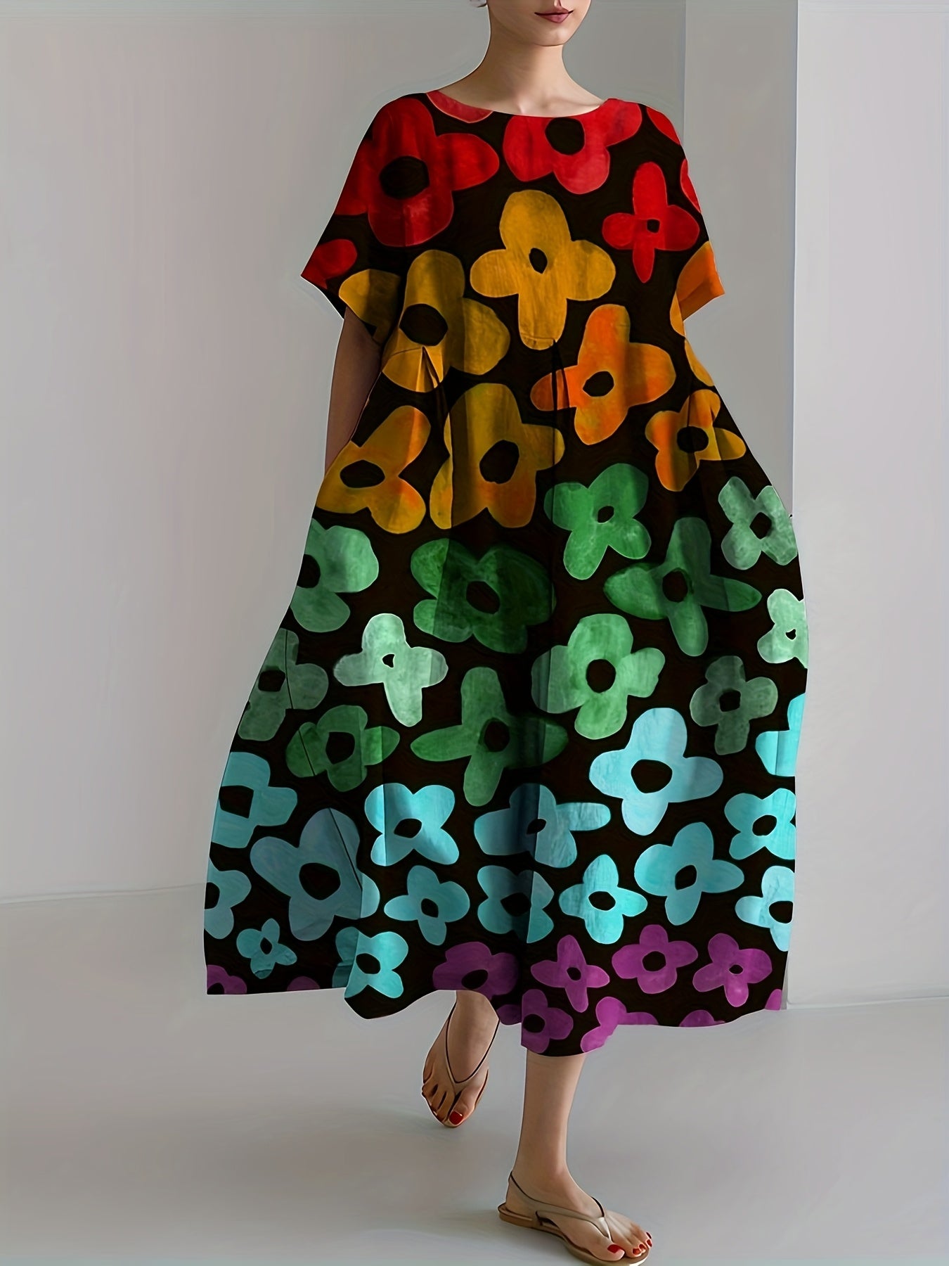 Meral - Garden Dress Rainbow