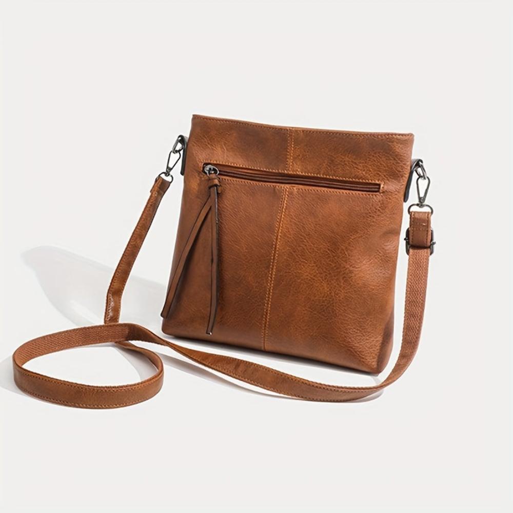 Lina | Vintage Checkered Pattern Crossbody Bag